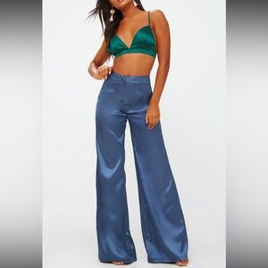 Satin Wide Leg Pants
